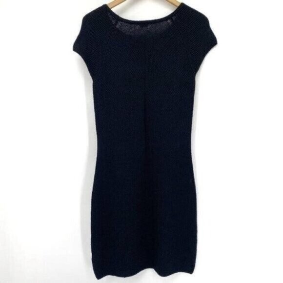 Sartoria Benetton Black Knit Lightweight Pullover Upcycled Knit Medium Dress NWT - Picture 5 of 7